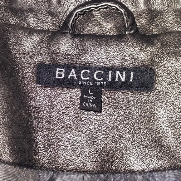 Baccini faux leather moto jacket - Picture 6 of 10